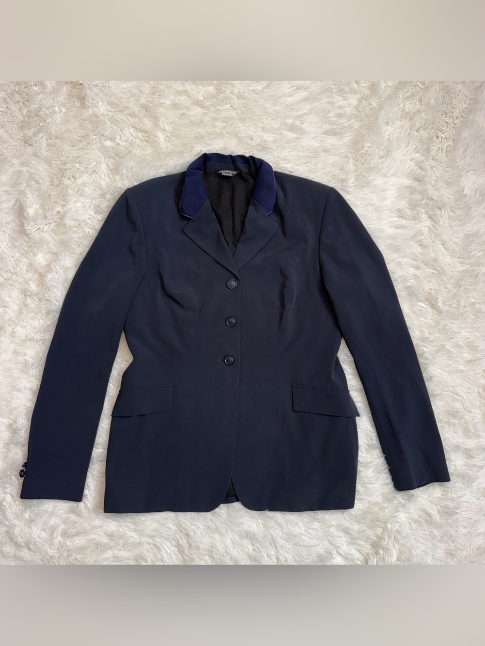 Women’s Size 14R Navy Grand Prix Horseback Riding Show Coat. Good Condition.